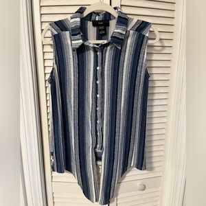 Rain Size S Sleeveless Blue Top